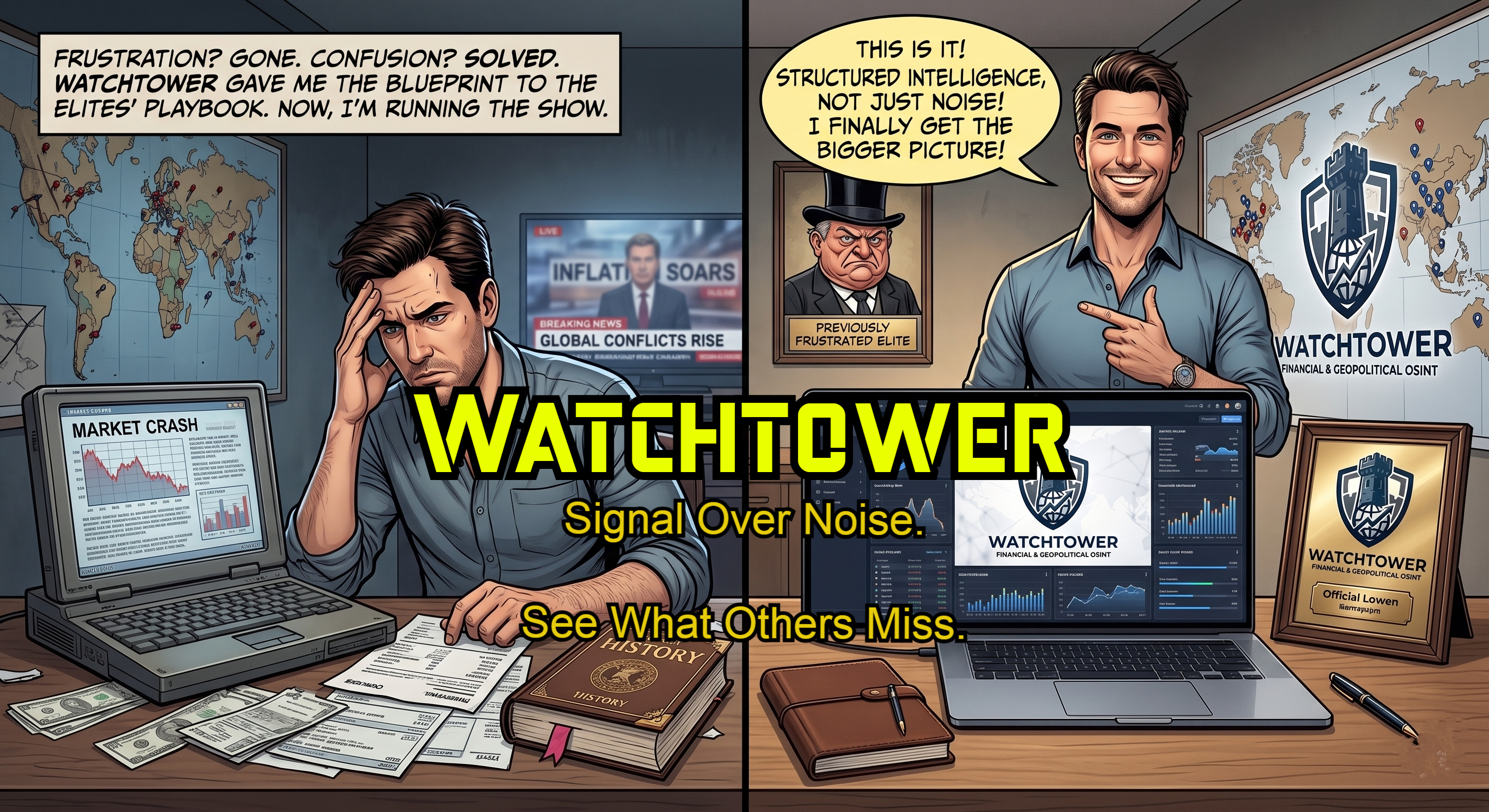 Watchtower app access promotional visual